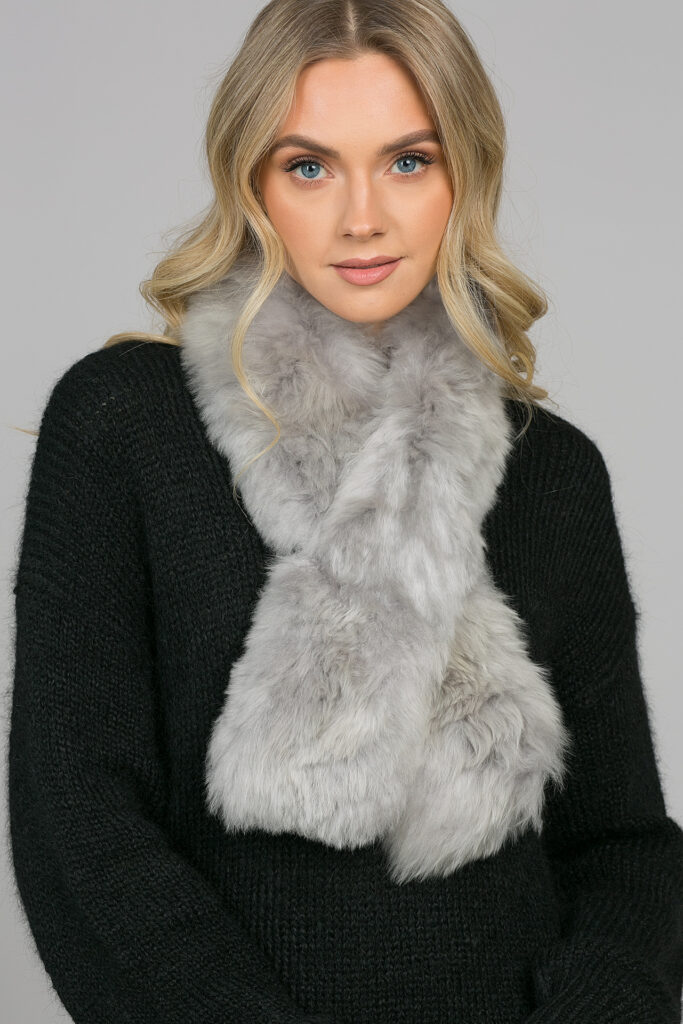 Kailinė apykaklė su pamušalu Ligia, šv pilka 1