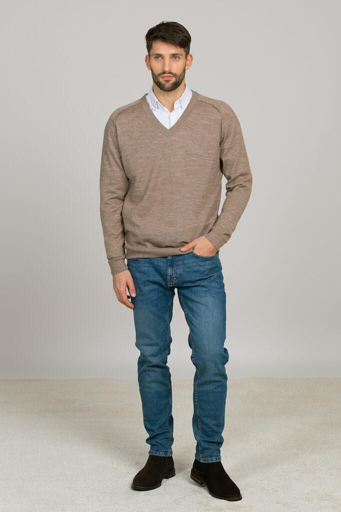 Lengvas megztinis Jorge, kakavos spalvos