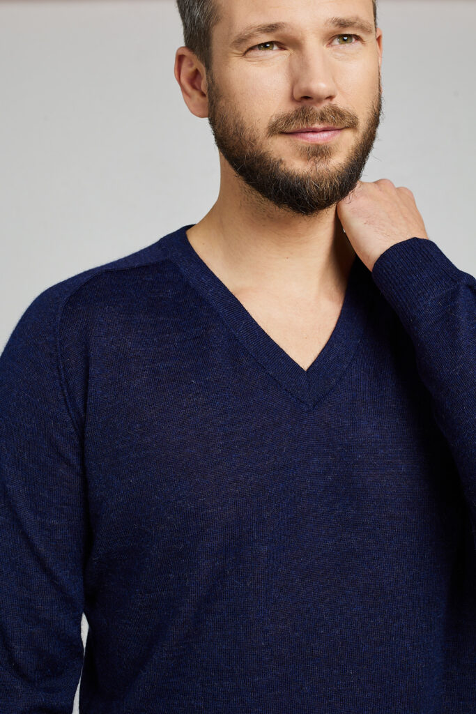 Lengvas megztinis Jorge, mėlynos spalvos5