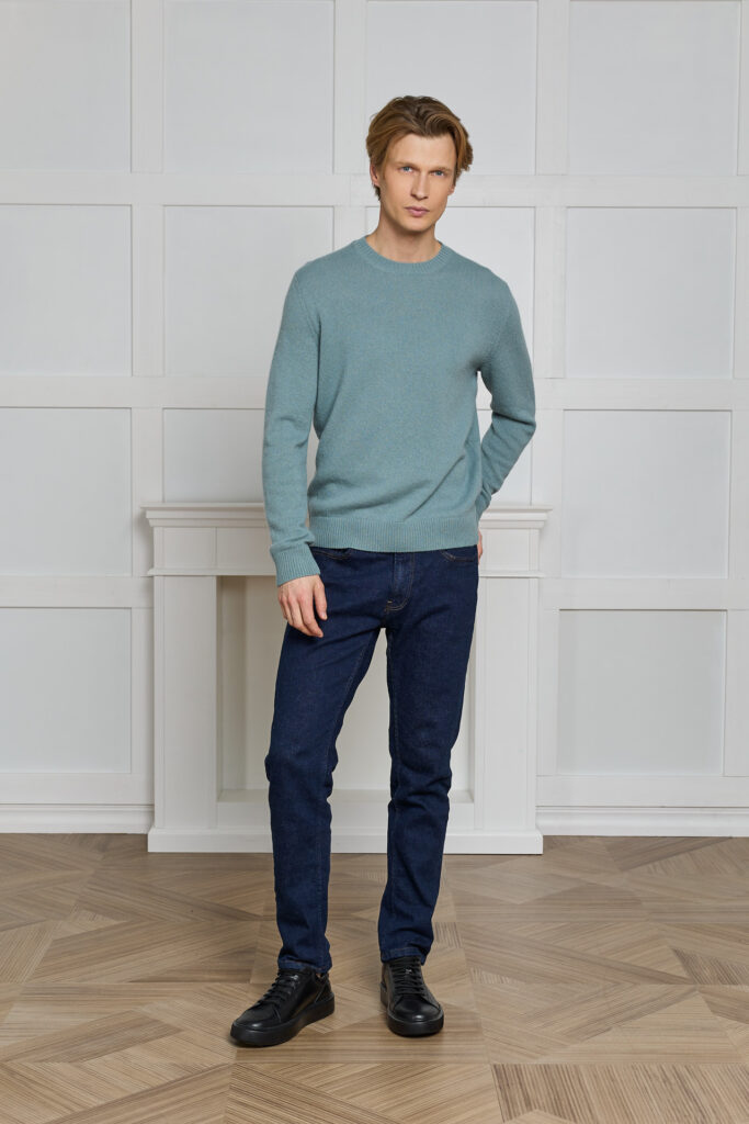 Klasikinis megztinis Francisco, turkio spalvos1