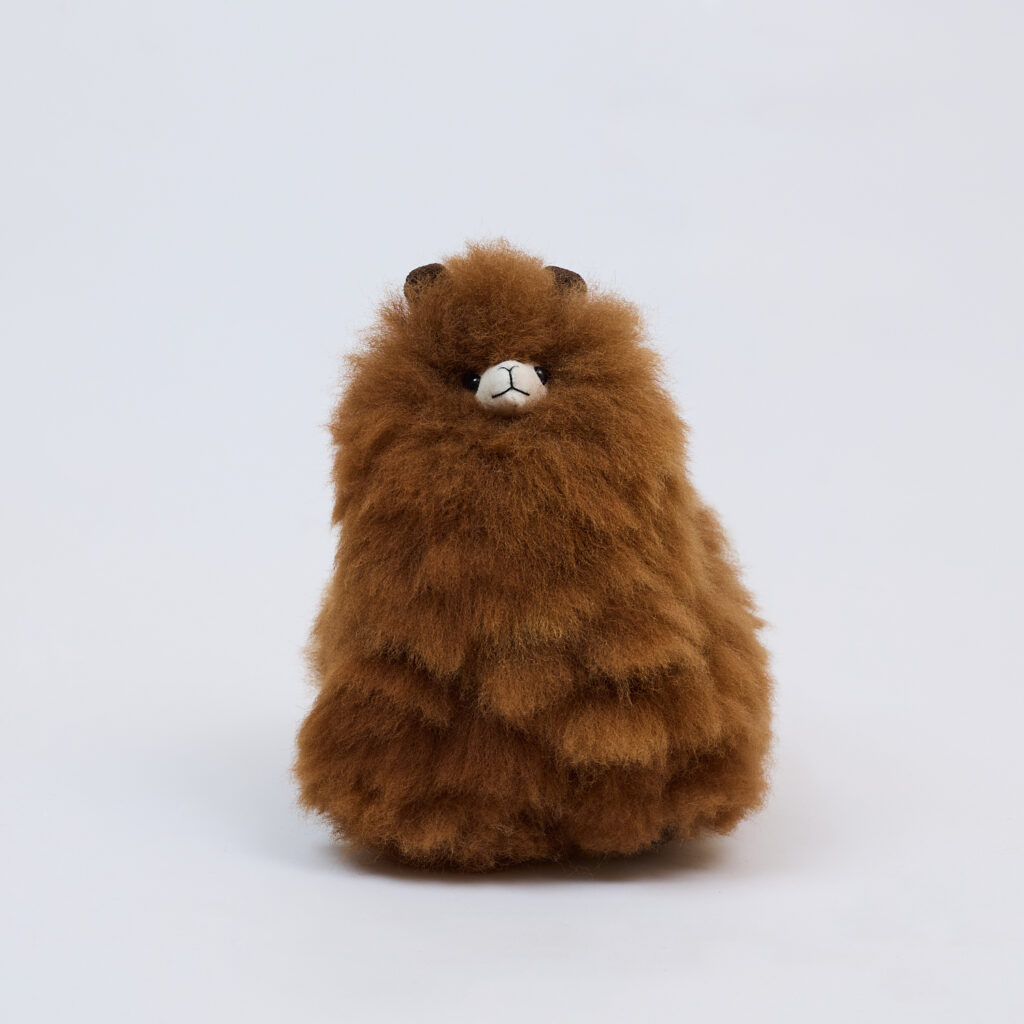 Alpakiukas Renzo, karamelinės spalvos (23 cm)