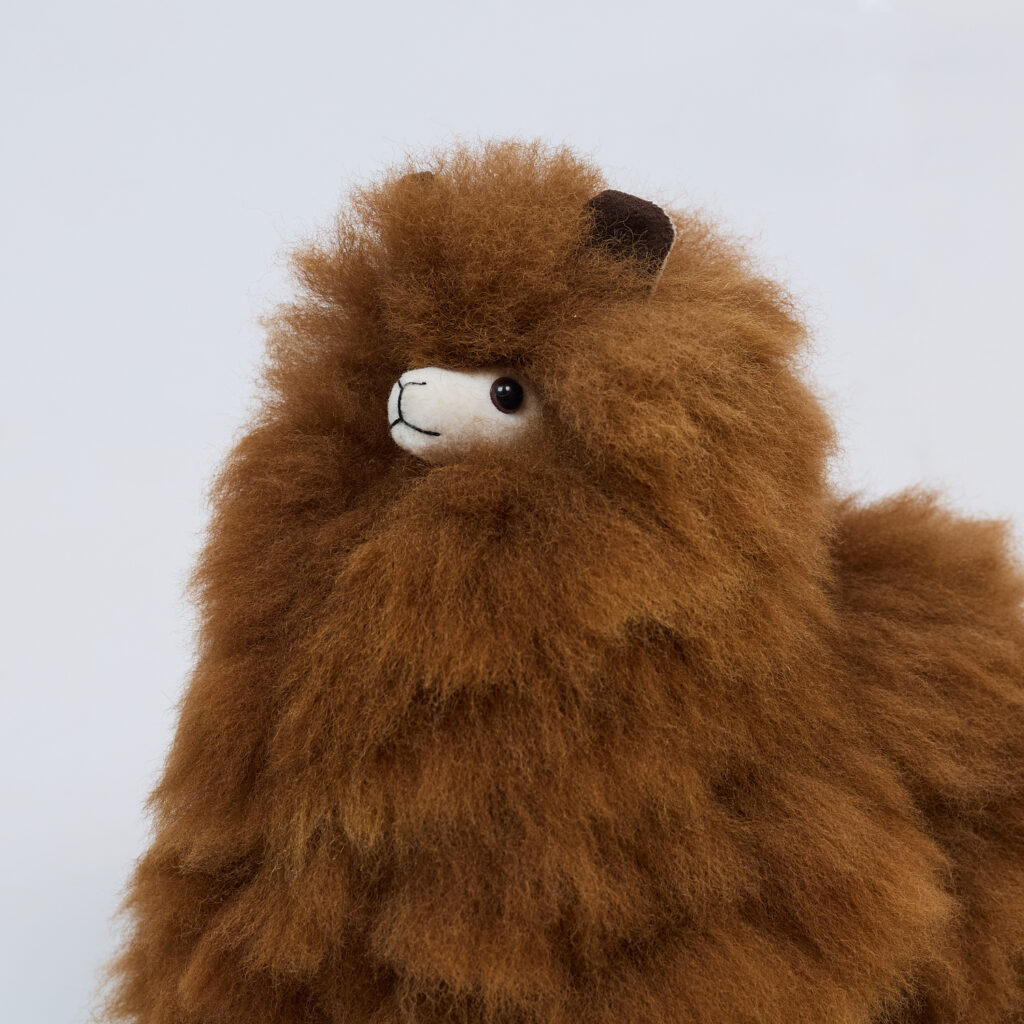 Alpakiukas Renzo, karamelinės spalvos (23 cm)3