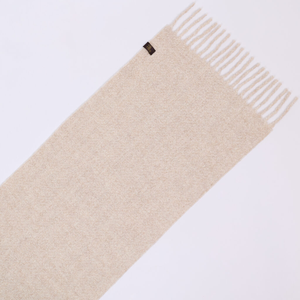 Boucle“ audinio alpakos-šilko šalis, šampano spalvos1 (1)