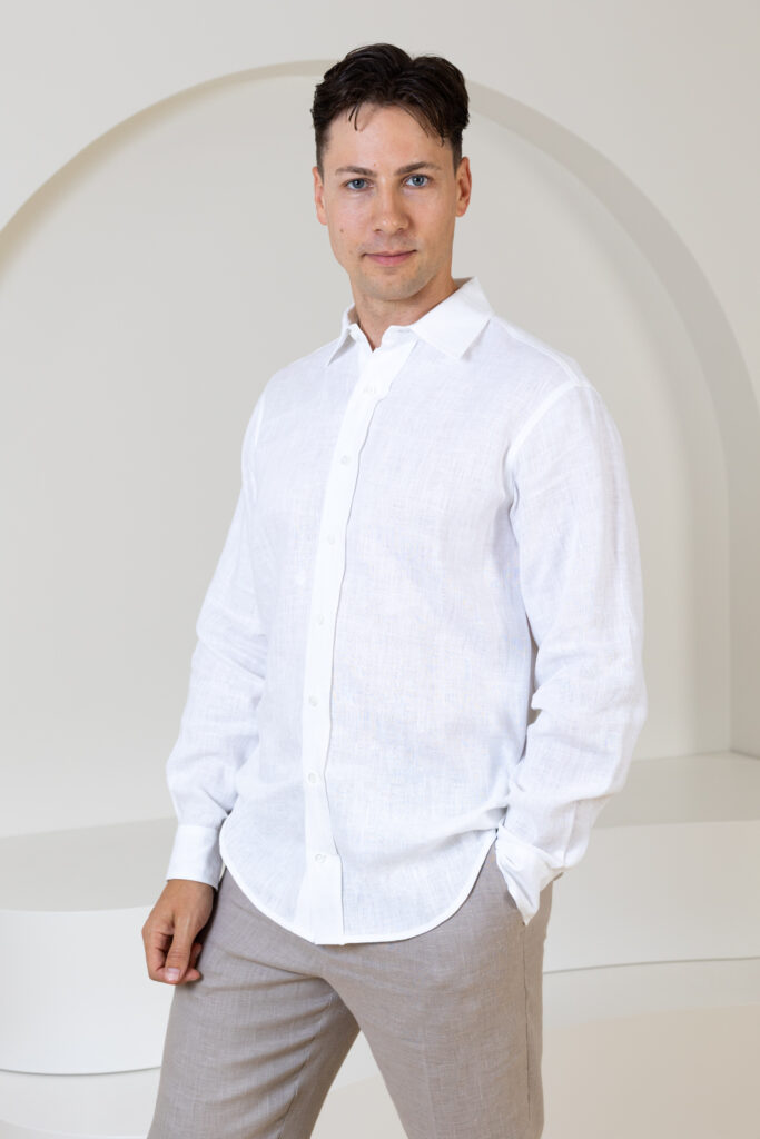 Klasikiniai marškiniai Lopez, baltos spalvos (2)