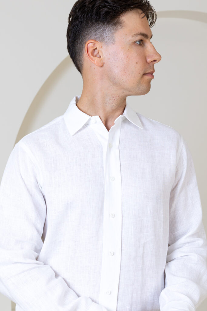 Klasikiniai marškiniai Lopez, baltos spalvos (3)